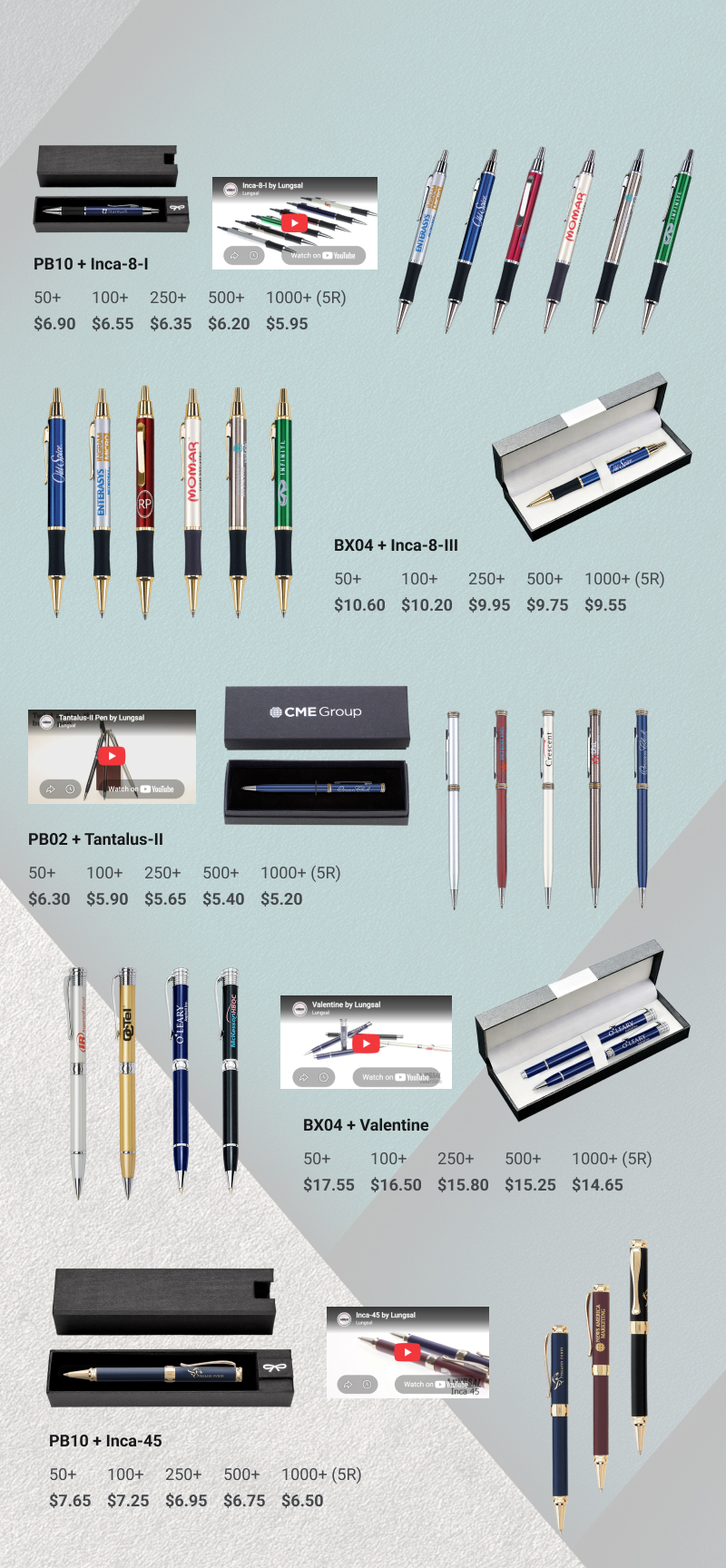 Lungsal Regal Pen Sets